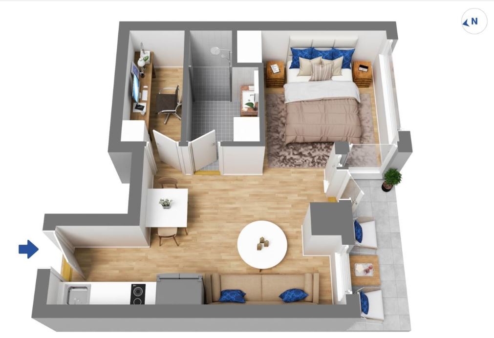 City Centre - One bedroom with walk in wardrobe photo