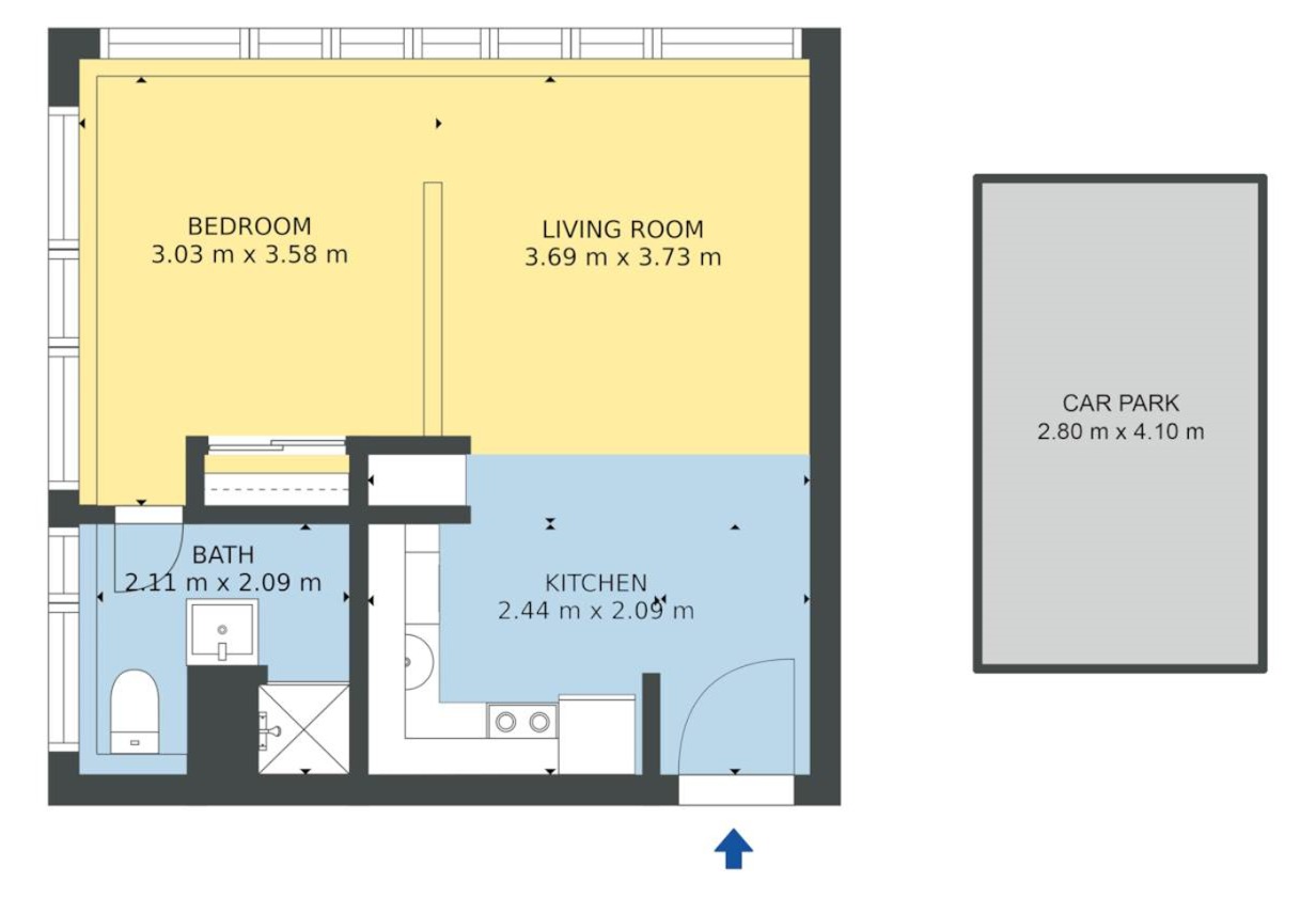 Stylish, Sunny, and Superbly Located Studio photo