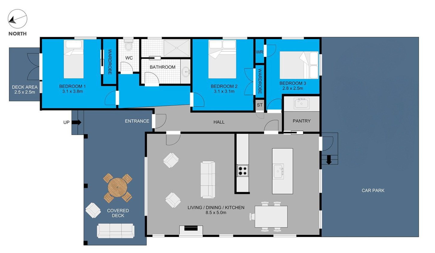 Sunny beautifully renovated 3 bedroom family home photo